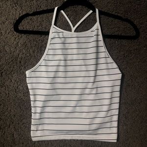 Stripped Racerback Tank Top